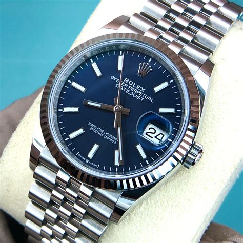 rolex date just bleu hands|the Rolex Datejust.